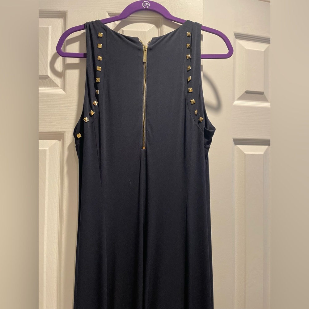 Michael Kors Navy and Gold Dress